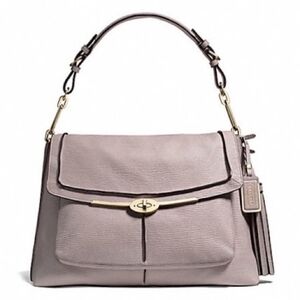 HP. Coach 28219 Madison Pinnacle Large Textured Leather Satchel